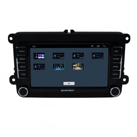 Navigatie Volkswagen|Skoda|Seat cu Android 13, 7 Inch, 2+64 GB, CarPlay si Android Auto dedicata Golf 5, Golf 6, Jetta, Passat B6, CC, B7, Polo, Tiguan, Touran, Skoda, Seat [7]