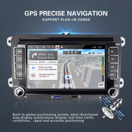Navigatie Volkswagen|Skoda|Seat cu Android 2GB RAM 32GB ROM, Ecran de 7 Inch, dedicata Golf 5, Golf 6, Jetta, Passat B6, CC, B7, Polo, Tiguan, Touran, Skoda, Seat [3]