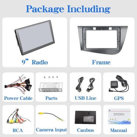 Navigatie Seat Leon MK2 (2005-2012),  Display INCELL, Android 15, 4GB 128GB, DSP, CarPlay si Android Auto ecran 9 Inch [5]