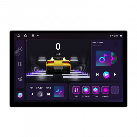 Navigație cu Android Universală, Ecran 13.1 Inch 2K QLED, Android 13, 4GB RAM, 64GB ROM, CarPlay & Android Auto, Slot SIM 4G, WiFi, Bluetooth, Radio FM/AM, GPS [2]