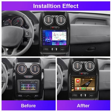 Navigatie Dacia Duster (2012-2019) 2GB RAM 32 GB ROM cu Android 13 ecran 9 Inch,Carplay si Android Auto [2]