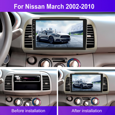 Navigatie Nissan Micra III (2002-2010), Android 12, 2GB RAM 32GB, DSP, Carplay si Android auto, ecran 9 inch [4]