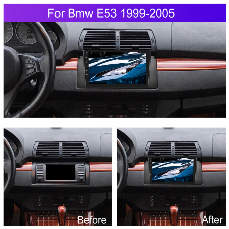 Navigatie BMW X5 E53 (1999-2005), Android 12, 2GB RAM 32GB, DSP, Carplay si Android auto, ecran 9 inch [1]
