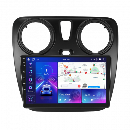 Dacia Dokker (2014-2019) - Navigatie DACIA LODGY (2012-2020), Android 13, 4GB RAM 64GB, DSP, Carplay si Android auto, ecran 9 inch