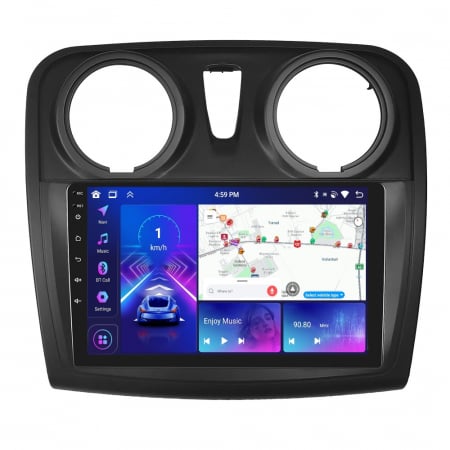 Dacia Logan (2012–2020) - Navigatie Dacia Logan, Duster, Sandero (2012-2020), 4GB RAM 64GB, DSP, Android 12, Carplay si Android auto,ecran 9 Inch