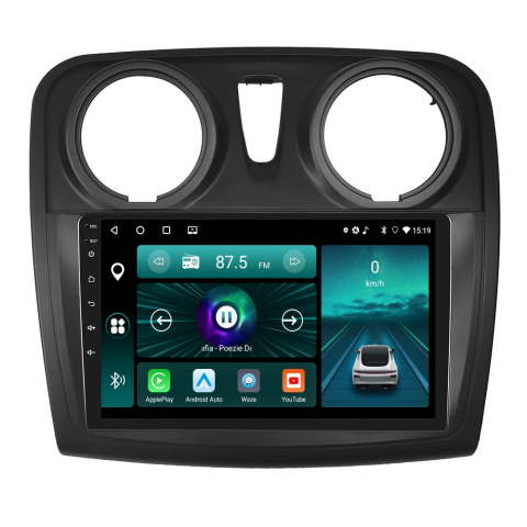 Navigatie Dacia Logan, Duster, Sandero (2012-2020), 4GB RAM 64GB, DSP, Android 12, Carplay si Android auto,ecran 9 Inch [6]