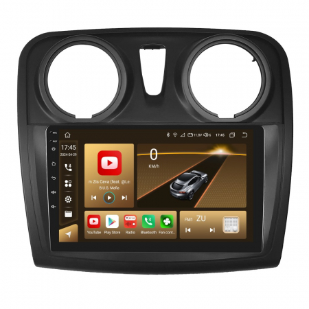 Dacia Logan (2012–2020) - Navigatie Dacia Logan, Duster, Sandero (2012-2020), 8 GB RAM 128 GB Cartela SIM 4G, DSP, Android 13, Carplay si Android auto,ecran 9 Inch