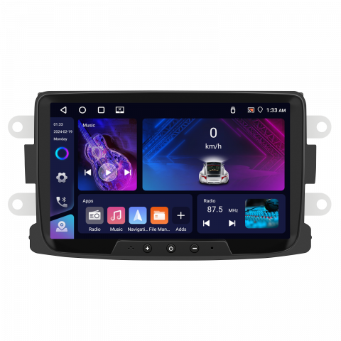 Dacia Logan (2012–2020) - Navigatie Dacia Logan, Duster, Sandero (2012-2020) cu Android 13 ,4GB ROM 64GB, RDS, CarPlay si Android Auto, ecran 7 inch