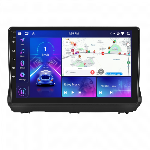 Dacia Logan 3 (2021-2023) - Navigație Android Dacia Logan 3 / Duster / Sandero 2021-2023 – 10.1", 4+64GB, Carplay, DSP