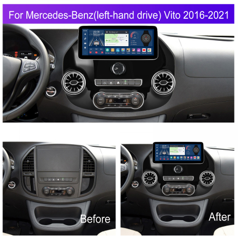 Navigatie dedicata Mercedes Benz-Vito (2014–2023) 4+64 GB, Ecran 10.33 inch, Octa-Core, Carplay si Android Auto [3]
