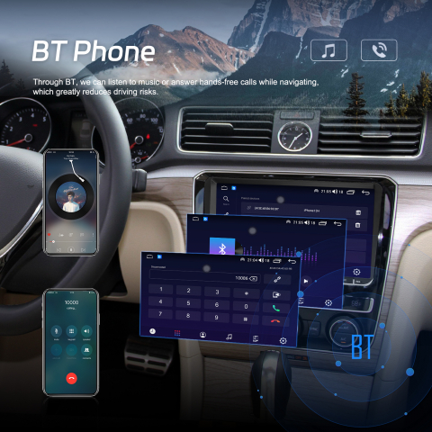 Navigatie dedicata Volkseagen, Skoda, Seat cu Android 4 GB RAM 32 GB ROM, Slot SIM 4G, DSP, CarPlay si Android Auto wi-fi, ecran de 9 inch [16]