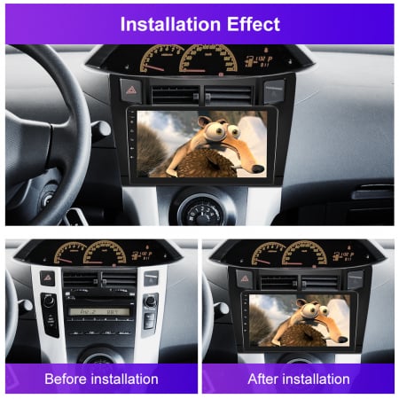 Navigatie Toyota Yaris (2006-2011), Android 12, 8GB RAM 128GB,SLOT SI 4G. DSP, Carplay si Android auto, ecran 9 inch [3]