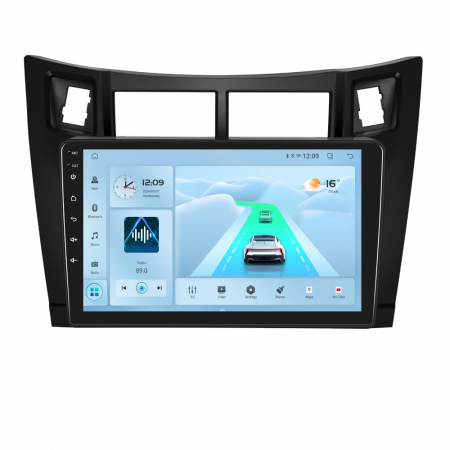 Toyota Yaris (2006-2011) - Navigatie Toyota Yaris (2006-2011), Android 12, 2GB RAM 32GB, DSP, Carplay si Android auto, ecran 9 inch