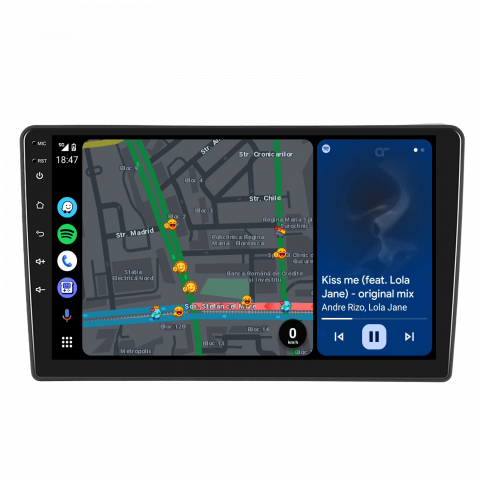 Navigatie Nissan Navara (2006-2012), Android 12, 4GB RAM 64GB, SLOT SIM 4G, DSP, Carplay si Android auto, ecran 9 inch [4]