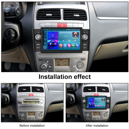 Navigatie Fiat Linea (2007-2012) cu Android 12 dedicata,ecran 7 inch, Waze, Youtube, google Maps [8]