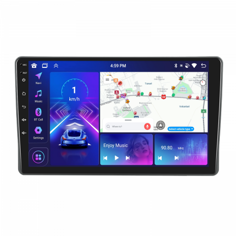 Toate Produsele - Navigatie Fiat Panda (2003-2012) cu Android, 4GB RAM 64GB ROM, DSP, ecran 9 Inch,Carplay si Android Auto
