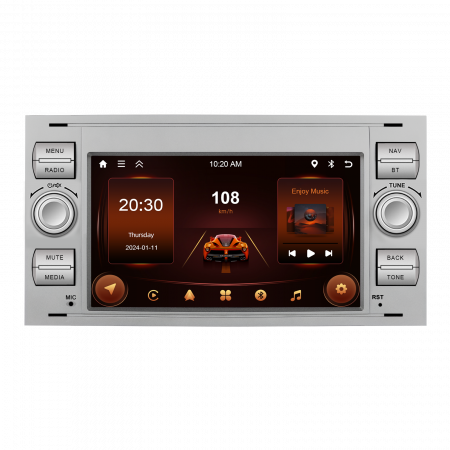 Galaxy 2 (2006-2011) - Navigatie Ford (2005-2014) cu Android 13, 2GB RAM 64GB, DSP,RDS, CarPlay si Android Auto Wireles Ecran de 7 Inch