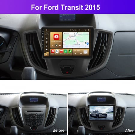 Navigatie Ford Transit (2014-2020), Android 12, 8GB RAM 128GB, SLOT SIM 4G, DSP, Carplay si Android auto, ecran 9 inch [1]