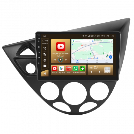 Navigatie Ford Focus 1 (1998-2005), Android 12, 8GB RAM 128GB, SLOT SIM 4G, DSP, Carplay si Android auto, ecran 9 inch [3]