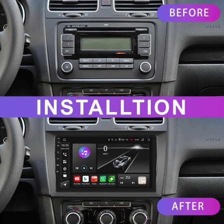 Navigatie Golf 6 (2009-2013), Android 13, 4GB RAM 64GB, DSP, Carplay si Android auto, ecran 9 inch [2]