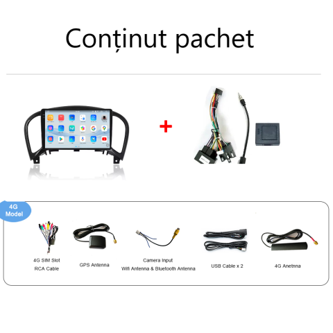 Navigatie Nissan Juke (2004-2016) Android 14, 12GB RAM, 256GB ROM, Ecran 9.33 inch 2K QLED [4]