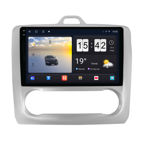 Focus MK2 (2004-2011) - Navigație Android dedicată 2K QLED Octa-Core UIS8581A cu SIM 4G, CarPlay și Android Auto