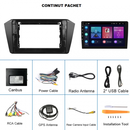 Navigatie Passat B8 (2016-2017) Display INCELL, Android 15, 4GB 128GB, DSP, CarPlay si Android Auto ecran 10 Inch [9]