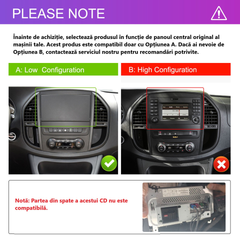 Navigatie Mercedes Vito 3 (2012-2021) Tip Tesla, Android 14, 4GB RAM 64GB, DSP, CarPlay si Android Auto, ecran 9,7 inch [5]