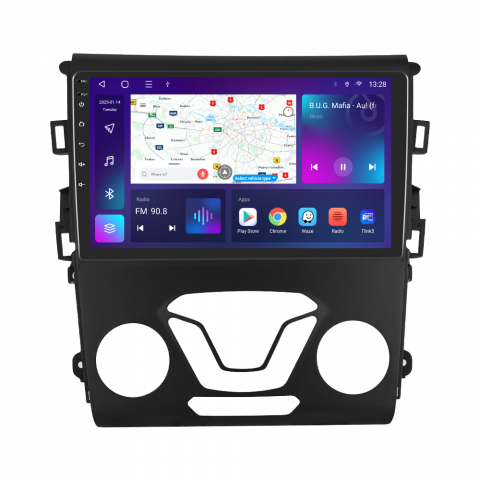 PROMOTII % - Navigatie Ford Mondeo 2013 cu Android, 4GB RAM 64GB ROM, cu SLOT SIM 4G, DSP, ecran 9 Inch, Carplay si Android Auto