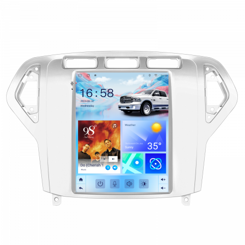 Navigatie Ford Mondeo (2007-2010) Tip Tesla, Android 12, 4GB RAM 64GB, SLOT SIM 4G, DSP, CarPlay si Android Auto, ecran 9,7 inch [4]