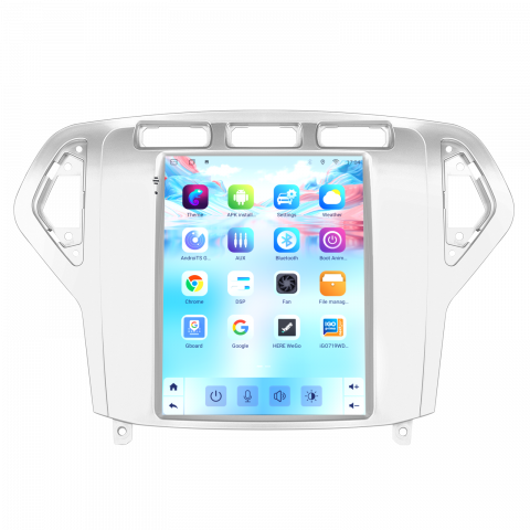Navigatie Ford Mondeo (2007-2010) Tip Tesla, Android 12, 4GB RAM 64GB, SLOT SIM 4G, DSP, CarPlay si Android Auto, ecran 9,7 inch [2]