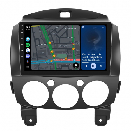 Navigatie MAZDA 2 (2007-2014), Android 12, 2GB RAM 32GB, DSP, Carplay si Android auto, ecran 9 inch [3]