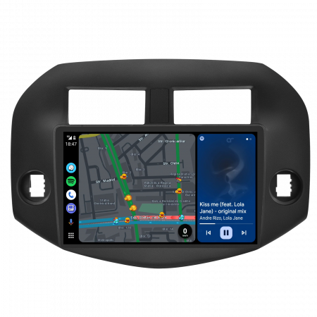 Navigatie Toyota RAV 4 III (2005-2013), Android 13, 4GB RAM 64GB, DSP, Carplay si Android auto, ecran 9 inch [2]