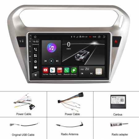 Navigatie Citroen C-Elysee (2012-2021), Android 12, 4GB RAM 64GB, SLOT SIM 4G, DSP, Carplay si Android auto, ecran 9 inch [8]