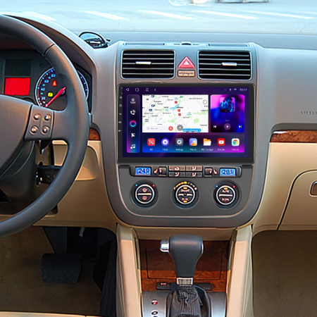 Navigatie Golf 5|Jetta (2004-2009) cu Android 12, 4 GB RAM 64 GB ROM, SLOT SIM 4G, DSP, CarPlay si Android Auto ecran 10 inch [5]