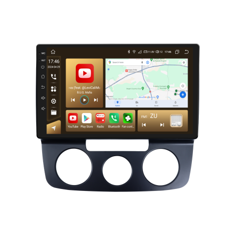 PROMOTII % - Navigatie Golf 5|Jetta (2004-2009) cu Android 14, 8GB RAM 128GB ROM, DSP, CarPlay si Android Auto, clima manuala, ecran 10 inch