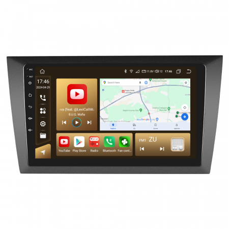Navigatie Golf 6 (2009-2013), Android 12, 8GB RAM 128GB, SLOT SIM 4G, DSP, Carplay si Android auto, ecran 9 inch [3]