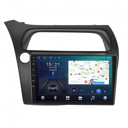 Honda Civic (2006-2012) - Navigatie Honda Civic (2006-2012), Android 12, 4GB RAM 64GB, SLOT SIM 4G, DSP, Carplay si Android auto, ecran 9 inch