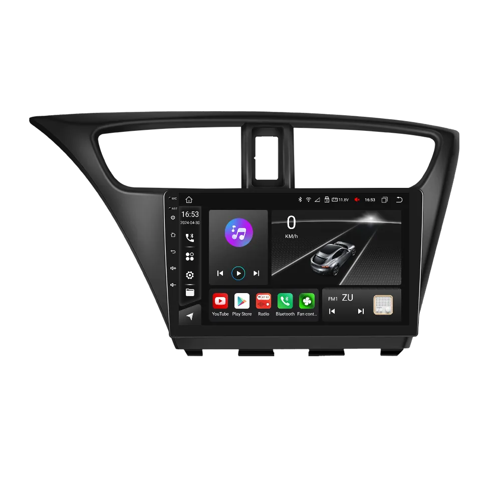 Honda Civic (2012-2017) - Navigatie Honda Civic (2012-2017), Android 12, 8GB RAM 128GB, Slot SIM 4G, DSP, Carplay si Android auto, ecran 9 inch