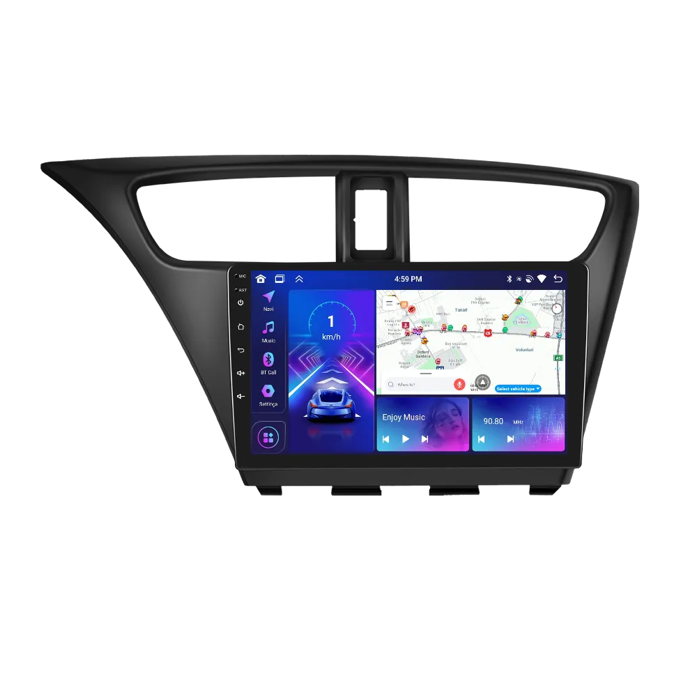 Honda Civic (2012-2017) - Navigatie Honda Civic (2012-2017), Android 13, 4GB RAM 64GB, DSP, Carplay si Android auto, ecran 9 inch
