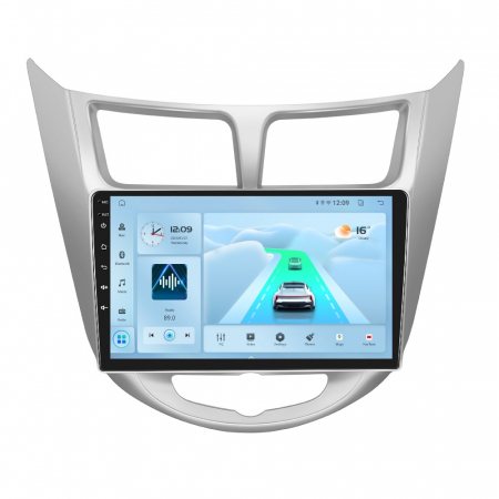 Hyundai Accent (2010-2016) - Navigatie Hyundai Accent (2010-2016), Android 12, 2GB RAM 32GB, DSP, Carplay si Android auto, ecran 9 inch