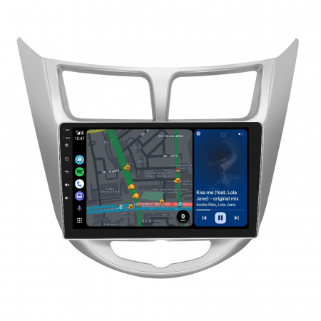Navigatie Hyundai Accent (2010-2016), Android 12, 2GB RAM 32GB, DSP, Carplay si Android auto, ecran 9 inch [4]