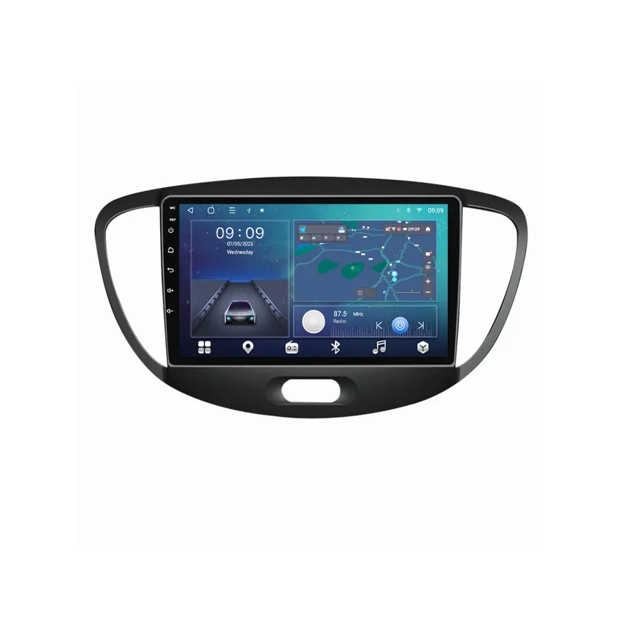 PROMOTII % - Navigatie Hyundai i10 (2007-2013) cu Android 12, 4GB RAM 64 GB ROM, DSP, SIM 4G, Carplay si Android Auto, ecran 9 inch