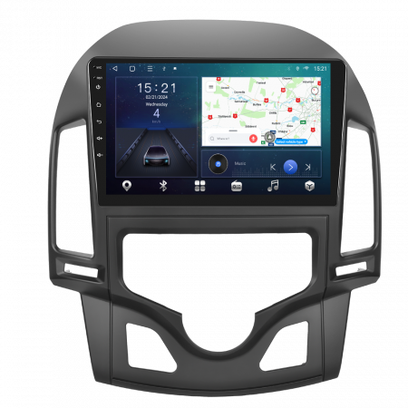 Hyundai I30 (2007-2012) - Navigatie Hyundai I30 (2007-2012) clima automata, Android 12, 4GB RAM 64GB, SLOT SIM 4G, DSP, Carplay si Android auto, ecran 9 inch