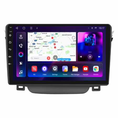 PROMOTII % - Navigatie Hyundai i30 (2011-2015) cu Android 12, 8GB RAM 128GB ROM, SIM 4G, CarPlay si Android Auto, DSP, ecran 9 inch