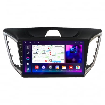 Hyundai IX25 (2015-2018) - Navigatie Hyundai IX25 (2015-2018) , Android 12, 8GB RAM 128GB, SIM 4G, DSP, Carplay si Android auto, ecran 10.1 inch