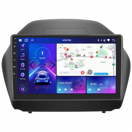 Hyundai IX 35 (2010-2015) - Navigatie Hyundai IX35 (2010-2015) Android 12, 4GB RAM 64GB, DSP, CarPlay si Android Auto, ecran 10 inch