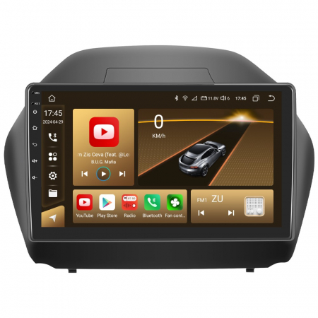Hyundai IX 35 (2010-2015) - Navigatie Hyundai IX35 (2010-2015) Android 12, 8GB 128GB, SIM 4G, CarPlay si Android Auto, DSP, ecran 10.1 inch