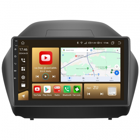 Navigatie Hyundai IX35 (2010-2015) Android 12, 8GB 128GB, SIM 4G, CarPlay si Android Auto, DSP, ecran 10.1 inch [2]