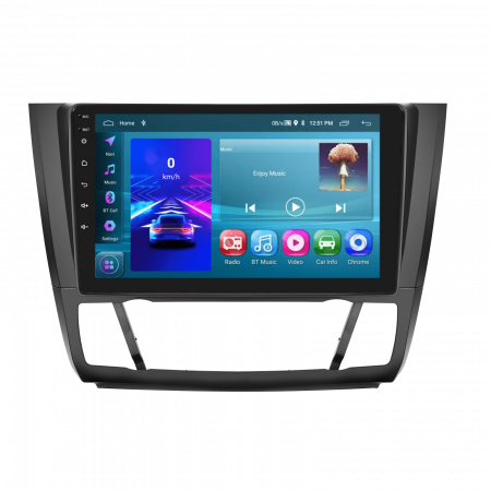 BMW Seria 1 (2008-2012) - Navigatie BMW Seria 1 (2008-2012) cu Android 11, ecran 9 Inch, 2GB RAM 32 GB ROM,Carplay si Android Auto